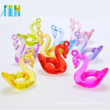Factory sale transparent mixed color animal shape acrylic beads